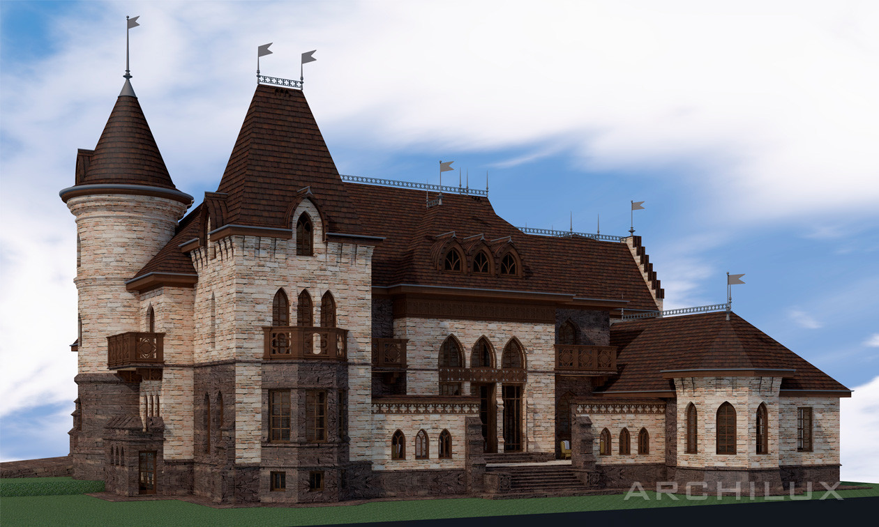 Архитектурное проектирование, проекты дворцов и замков